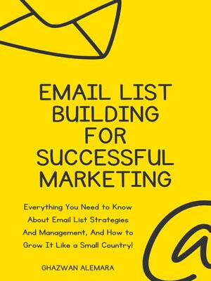 cover image of Email List Building For Successful Marketing